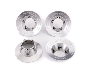Traxxas Wheel Covers, Satin Chrome (4) (Fits TRA9572 Wheels)