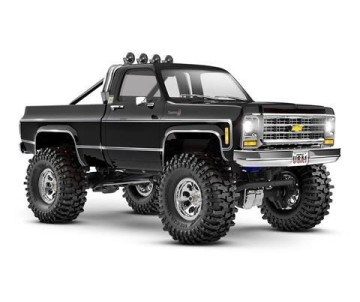 Traxxas TRX-4M High Trail Edition Crawler with Chevrolet K10 Pickup Body (Black): 1/18-Scale 4X4 Electric Trail Truck. Ready-To-Drive with TQ 2.4GHz 2-Channel Transmitter and ECM-2.5 Waterproof Electronics