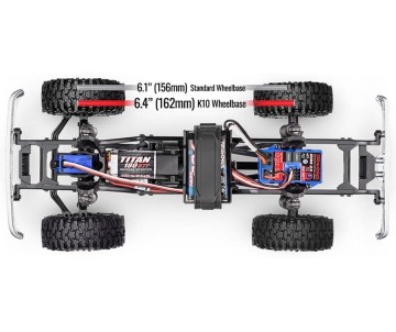 Traxxas TRX-4M High Trail Edition Crawler with Chevrolet K10 Pickup Body (Black): 1/18-Scale 4X4 Electric Trail Truck. Ready-To-Drive with TQ 2.4GHz 2-Channel Transmitter and ECM-2.5 Waterproof Electronics