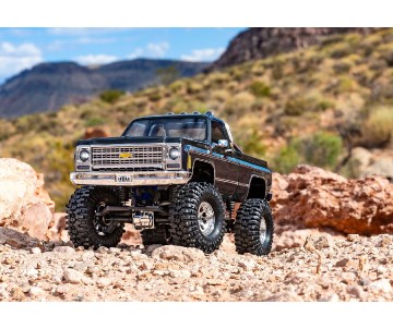 Traxxas TRX-4M High Trail Edition Crawler with Chevrolet K10 Pickup Body (Black): 1/18-Scale 4X4 Electric Trail Truck. Ready-To-Drive with TQ 2.4GHz 2-Channel Transmitter and ECM-2.5 Waterproof Electronics