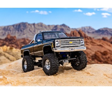 Traxxas TRX-4M High Trail Edition Crawler with Chevrolet K10 Pickup Body (Black): 1/18-Scale 4X4 Electric Trail Truck. Ready-To-Drive with TQ 2.4GHz 2-Channel Transmitter and ECM-2.5 Waterproof Electronics
