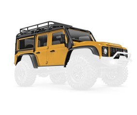 Traxxas Body TRX-4M Defender - Tan (Includes Grille, Side Mirrors, Door Handles, Fender Flares, Fuel Canisters, Jack, Spare Tire Mount, & Clipless Mounting) (Requires #9734 Front & Rear Bumpers)