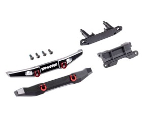 Traxxas Bumper, front (1), rear (1), 6061-T6 aluminum (black-anodized) (assembled with D-rings)/ bumper mounts (front & rear)/ 2.5x6mm BCS (with threadlock) (4) (fits TRX-4M™ Ford® Bronco®)