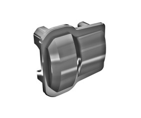 Traxxas Axle Cover, 6061-T6 Aluminum (Dark Titanium-Anodized) (2)/ 1.6x12mm BCS (With Threadlock) (8)