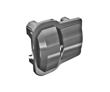Traxxas Axle Cover, 6061-T6 Aluminum (Dark Titanium-Anodized) (2)/ 1.6x12mm BCS (With Threadlock) (8)