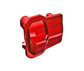 Traxxas Axle Cover, 6061-T6 Aluminum (Red-Anodized) (2)/ 1.6x12mm BCS (With Threadlock) (8)
