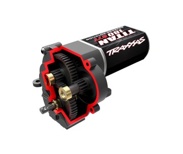 Traxxas Transmission, Complete (Low Range (Crawl) Gearing) (40.3:1 Reduction Ratio) (Includes Titan 87T Motor)