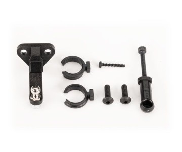 Traxxas Trailer Hitch (Assembled)/ Trailer Coupler/ 3mm Spring Pre-Load Spacers (2)/ 2.5X8mm Bcs (2)/ 1.6X10mm Bcs (Self-Tapping) (1)