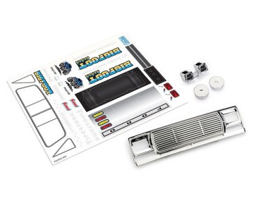 Traxxas Body conversion kit, 1/18 scale TRX-4MT Bigfoot No. 1 (includes front grille, engine detail & decals) (fits #9812 body)