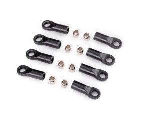 Traxxas Rod ends, long (8)/ hollow balls, steel (8) (for 1/18 scale TRX-4M™ vehicle accessory suspension links)