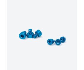 Trinity X-Factor  Aluminum Screw Kit Blue 3ea 5mm, 6mm (6)