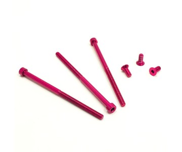 Trinity Motor Aluminum Screw Set (6),Pink: Drag Master/Monster