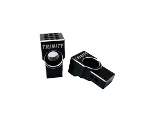 Trinity Aluminum Rear Hubs for Custom Works Outlaw/Rocket4 Black