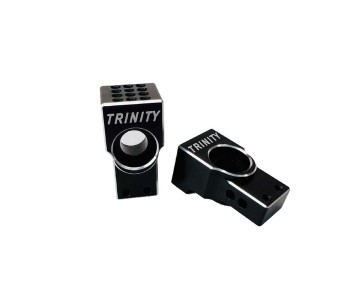 Trinity Aluminum Rear Hubs for Custom Works Outlaw/Rocket4 Black