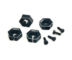 Trinity Clamping Aluminum Wheel Hexes EB410 Black (4)