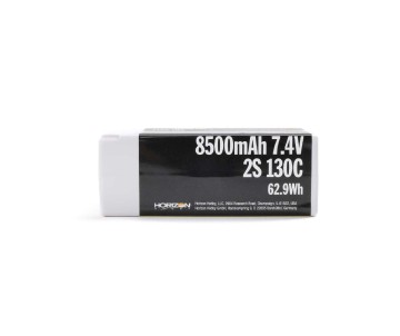 Trinity 8500mAh 2S 7.4V 130C Fat Shorty 5mm Bullets