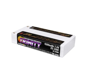 Trinity 4100mAh 2S 7.4V 120C Shorty 5mm Bullets