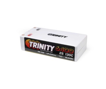 Trinity 6400mAh 2S 7.6V 130C Shorty 5mm Bullets