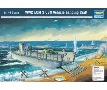 Trumpeter 1/144 WW II US Navy LCM(3) Landing craft