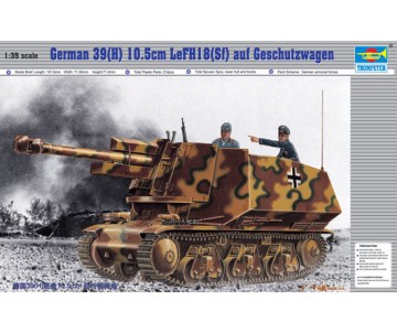 Trumpeter 1/35 German 39(H) 105mm LeFH18(Sf) auf Geschutzwagen