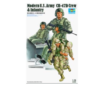 Trumpeter 1/35 Modern U.S. Army CH-47D Crew & Infantry