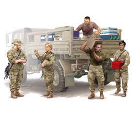 Trumpeter 1/35 Modern U.S. soldiers - Logistics Supply Team