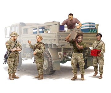 Trumpeter 1/35 Modern U.S. soldiers - Logistics Supply Team