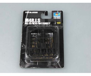 Trumpeter 1/35 AR-15/M16/M4 FAMILY-M4RAS (4 units) 