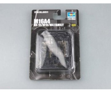 Trumpeter 1/35 AR-15/M16/M4 FAMILY-M16A4 (4 units) 