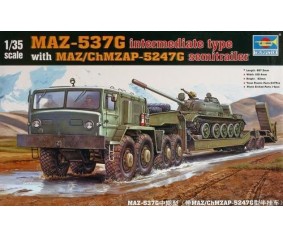 Trumpeter 1/35 MAZ-545 Transporter with CHMZAP-5247G Semi-trailer