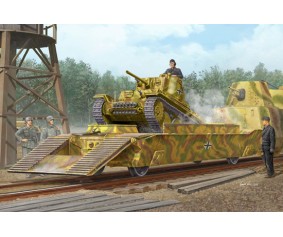 Trumpeter 1/35 WWII German Army Panzertragerwagen Tank Transport Flatcar