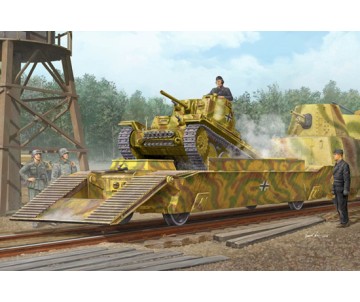 Trumpeter 1/35 WWII German Army Panzertragerwagen Tank Transport Flatcar