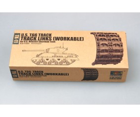 Trumpeter 1/35 U.S. T66 steel track for U.S. M4A3E8 sherman tank