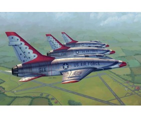 Trumpeter 1/48 F-100D in Thunderbirds livery 