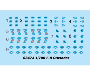 Trumpeter 1/700 F-8 Crusader (6)