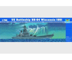 Trumpeter 1/700 U.S. Battleship BB-64 Wisconson 1991
