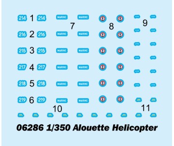 Trumpeter 1/200 Alouette Helicopter (6)