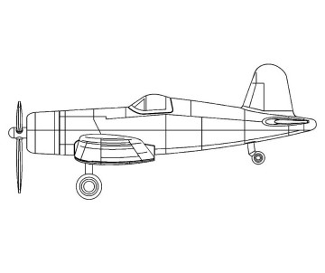 Trumpeter 1/350 F4U-4 CORSAIR (Pre-painted)