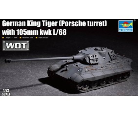 Trumpeter 1/72 German King Tiger (Porsche turret) with 105mm kWh L/68