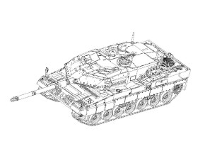 Trumpeter 1/72 German Leopard 2A6 Main Battle Tank (MBT)