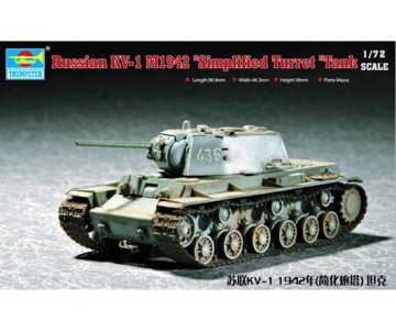 Trumpeter 1/72 Russian KV-1(Model 1942) Simplified Turret Tank