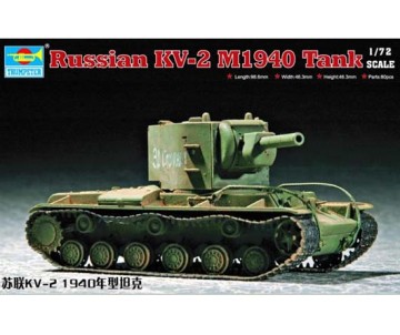 Trumpeter 1/72 Soviet KV-2 M1940 Tank