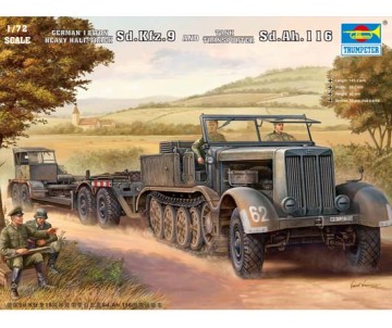 Trumpeter 1/72 Sd.Kfz.9 (18t) Half-track & Sd.Ah.116 Trailer
