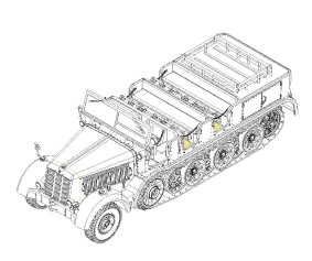 Trumpeter 1/72 Sd.Kfz.8 Schwerer Zugkraftwagen 12t