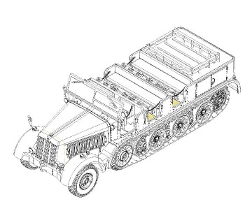 Trumpeter 1/72 Sd.Kfz.8 Schwerer Zugkraftwagen 12t