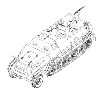 Trumpeter 1/72 Sd.Kfz.8 Gepanzerte 12t