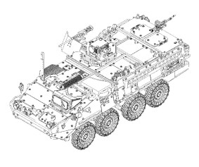 Trumpeter 1/72 M1127 Stryker Reconnaissance Vehicle (RV)