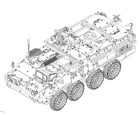 Trumpeter 1/72 M1130 Stryker Command Vehicle