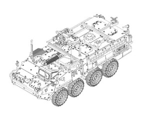 Trumpeter 1/72 US Army M1131 Stryker FSV