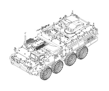Trumpeter 1/72 M1134 Stryker Anti- Tank Guided Missile (ATGM)